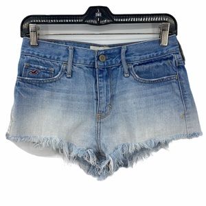 Hollister- Ombré High Rise Denim Shorts